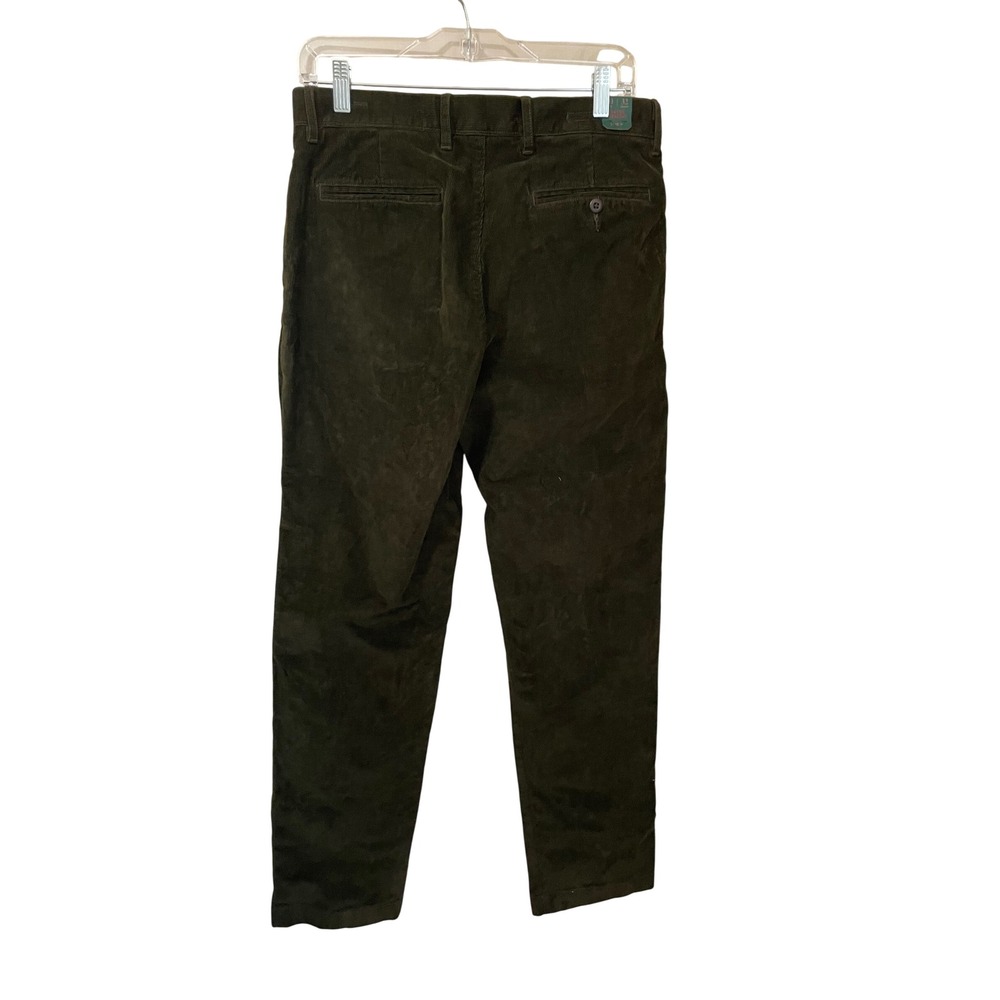 J.Crew Classic Straight Corduroy Pants Dark Olive Green 30x32 Oarsman - Picture 2 of 8